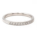 Bague 51 Bague demi alliance Or blanc Diamant 58 Facettes 2403196CN