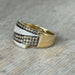 Ring 53 Band ring in yellow gold, brown diamonds 58 Facettes 18