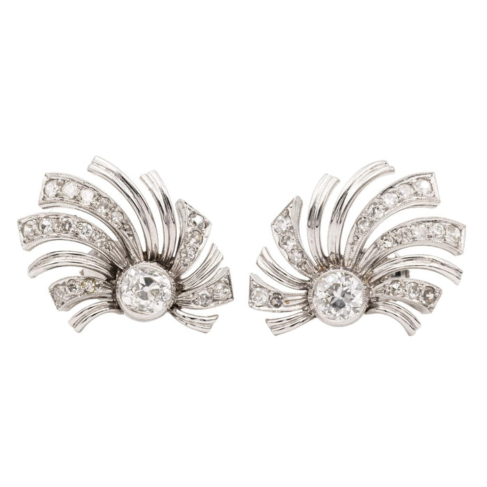 Boucles d'oreilles Boucles d'oreilles Or blanc Diamant 58 Facettes 2308535CN