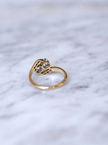 Bague Toi et Moi or et diamants 58 Facettes