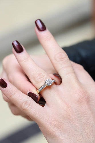 Bague 62 Bague Marguerite Or jaune Diamant 58 Facettes 1649342CN