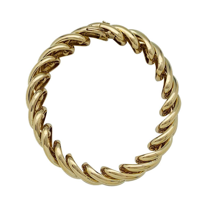 Bracelet Barcelet Boucheron "Tressé" en or jaune. 58 Facettes 31259