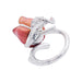 Ring 48 Boucheron ring, “Eglantine”, gold, platinum, diamonds, enamel. 58 Facettes 32973