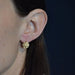 Old sleeper earrings in pink gold, half fine pearls, star setting 58 Facettes 19-187A