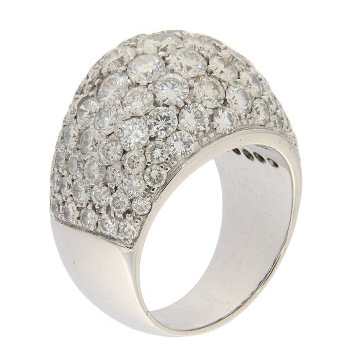 Bague 57 Bague dôme pavage diamants 58 Facettes G3462