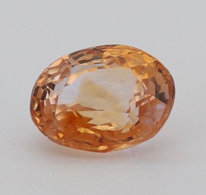 Gemstone Saphir padparadscha 1.10cts non chauffé non traité certificat CGL 58 Facettes 94