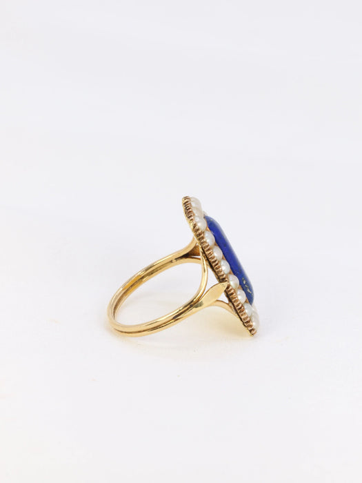 Bague Bague Lapis-lazuli Perles fines 58 Facettes 837