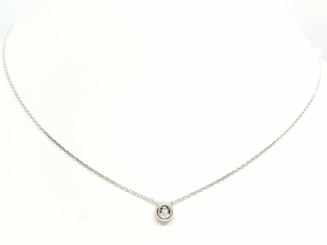 Collier Collier Or blanc Diamant 58 Facettes 579044RV