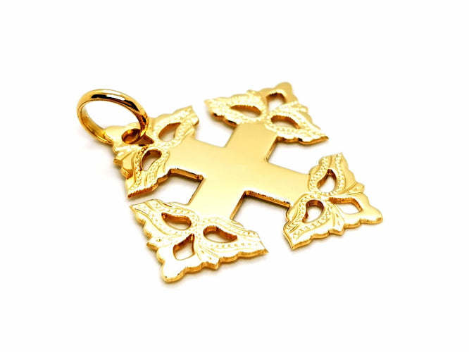 Pendentif Pendentif Croix Or jaune 58 Facettes 1212055CN