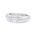 Ring 64 Bangle ring set with an emerald-cut diamond. 58 Facettes 32553