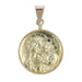Old yellow gold medal pendant Virgin and Child 58 Facettes CVP51