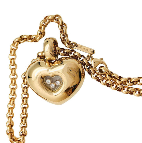 Collier Collier Chopard "Happy Diamonds" en or jaune, diamants. 58 Facettes 31010