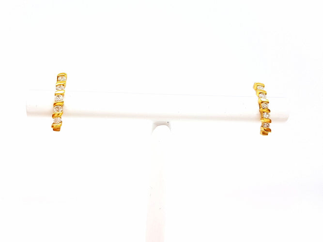 Boucles d'oreilles Boucles d'oreilles Or jaune Diamant 58 Facettes 06433CD