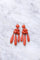 Boucles d'oreilles Boucles d'oreilles girandoles anciennes en or et goutte de corail 58 Facettes