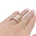 Ring 52 Pomellato ring, "Tubolare", two golds and diamonds. 58 Facettes 33525