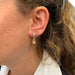 Earrings Vintage Cartier earrings, yellow gold, diamonds. 58 Facettes 31868
