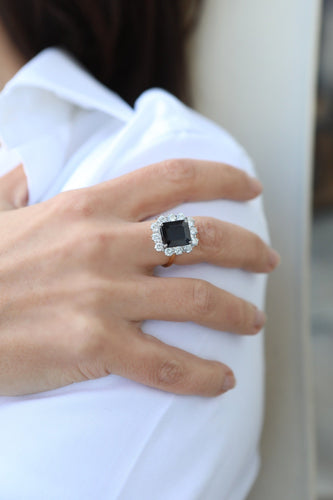 Bague Bague Marguerite or jaune, saphir et diamants "Ma Star" 58 Facettes 1814