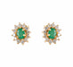 Boucles d'oreilles PUCES D'OREILLES DIAMANTS & EMERAUDES 58 Facettes BO/220139