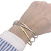 Bracelet Cartier bracelet, "Trinity", three tones of gold. 58 Facettes 33329
