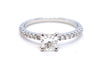 Bague 53 Bague Solitaire Or blanc Diamant 58 Facettes 578719RV