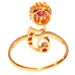 Bague 55 Bague Art Nouveau rubis et diamants 58 Facettes 18019-0216