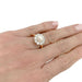 Ring 53 Daisy pearl and diamond ring. 58 Facettes 32110