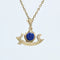Pendentif Pendentif or jaune barque égyptienne pierre lapis lazuli 58 Facettes 21-791B