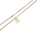 Necklace Chopard necklace, "Happy Square Diamond", yellow gold, diamond. 58 Facettes 33215