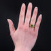 Ring 56 Vintage gold peridot ring 58 Facettes 23-045