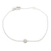 Bracelet Flower diamond bracelet 18 carat white gold 58 Facettes