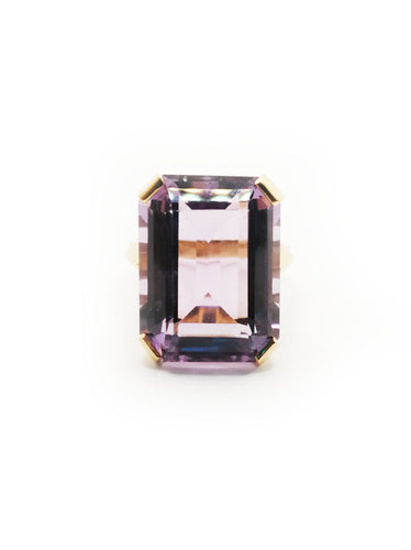 Bague Bague or jaune et améthyste 58 Facettes