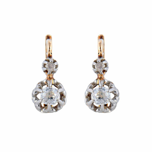 Boucles d'oreilles Or Jaune / Diamants BOUCLES D’OREILLES « DORMEUSES » OR & DIAMANTS 58 Facettes BO/220056
