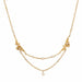 Necklace Drapery necklace in gold and its fine pearls 58 Facettes 22-584