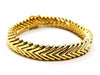 Bracelet Chevron mesh bracelet Yellow gold 58 Facettes 1833576CN