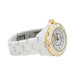 Chanel J12 watch, white ceramic, pink gold and diamonds. 58 Facettes 31738