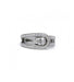 Ring 48 / White/Grey / 950‰ Platinum “Lovelight” ring FRED 58 Facettes 220459R