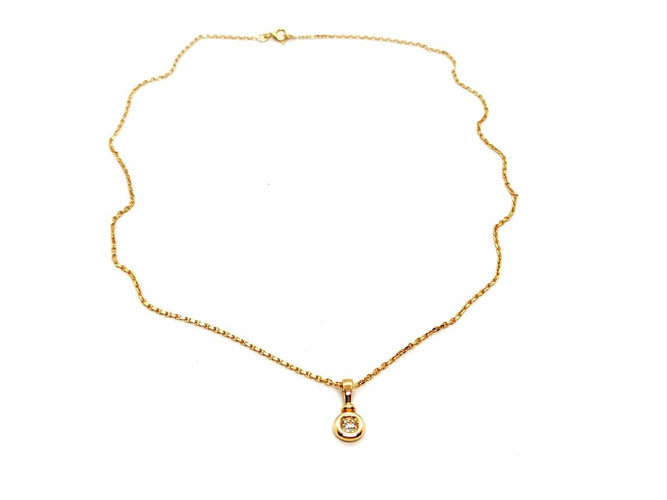 Collier Collier Or jaune Diamant 58 Facettes 1763509CN
