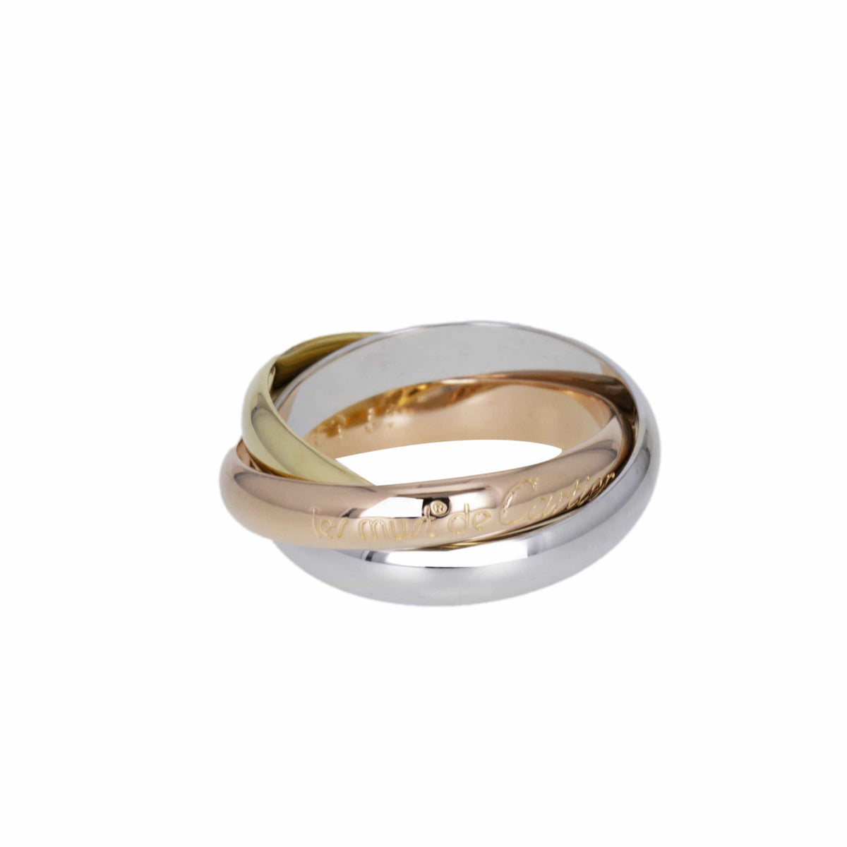 CARTIER Trinity ring in 3 750 1000 Golds 7953025532118 58 Facettes