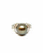 Ring Ring in white gold, Tahitian pearl and diamonds 58 Facettes