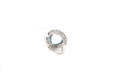 Ring 52 Platinum Ring Aquamarine Diamonds 58 Facettes 24749