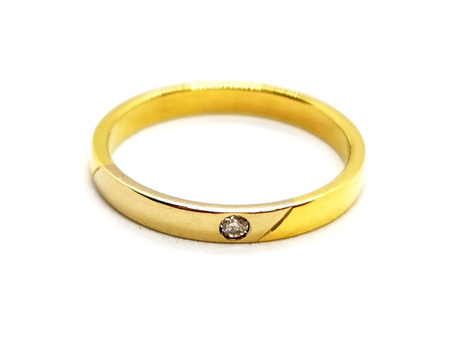 Bague 54 Bague Alliance Or jaune Diamant 58 Facettes 1178336CD