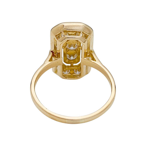 Bague 58 Bague en or jaune et diamants. 58 Facettes 31151