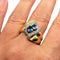 Bague 57 Bague or jaune diamants et saphirs 58 Facettes 3817