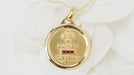 AUGIS pendant - Love medal necklace Yellow gold Diamonds 58 Facettes 31912