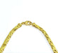 Bracelet Collier Or jaune Lisse et Sablé 58 Facettes