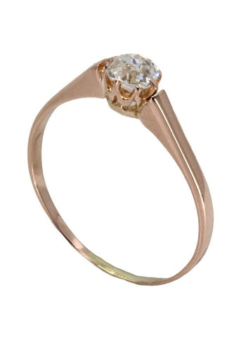 Bague SOLITAIRE ANCIEN DIAMANT 0.20 CARAT 58 Facettes 054031