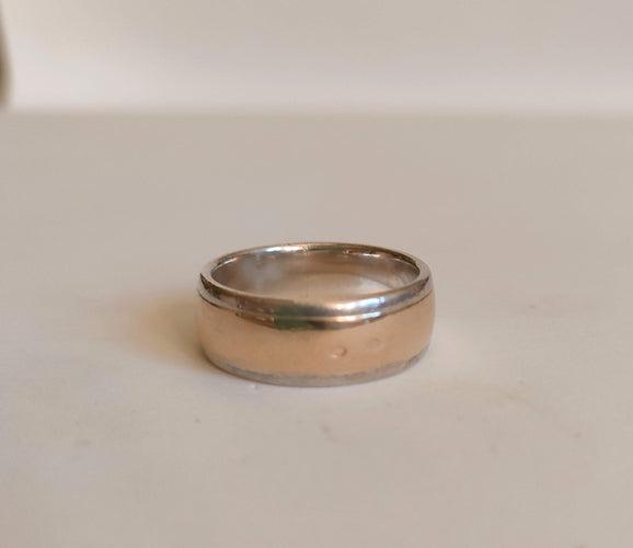 Bague 61 Hermès - Bague vintage 2 tons or et argent 58 Facettes