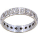 Bague Alliance or blanc, diamants 58 Facettes 064141