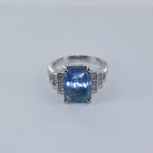 Bague Bague Saphir naturel et diamants 58 Facettes