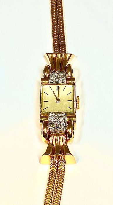 Montre Montre dame Or Diamants, vers 1940 58 Facettes AB207